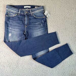 Mavi Adriana Ankle Mid Rise Demi Lovato Trouble Maker Blue Jeans Womens 27‎ NWT